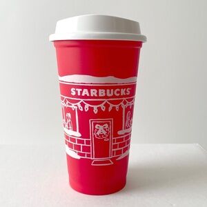 STARBUCKS 2025 Reusable Cup Grande 16 oz Red Holiday Christmas